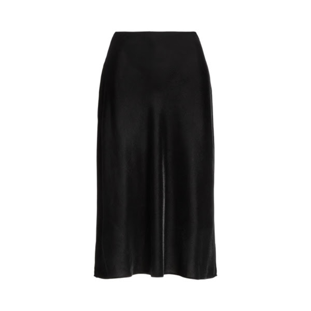 Ralph Lauren black VELVET slip skirt petite 2P Ralph Lauren Velvet Midi Skirt